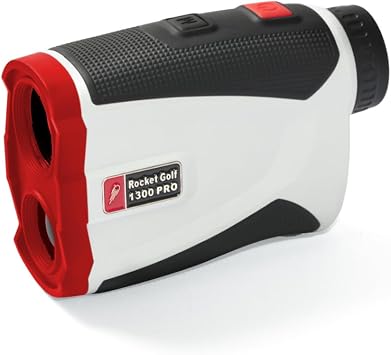 Birdie Pro Slope White - Top Golf Laser Entfernungsmesser - 1300m FlagFinder, Vibration - Wasserabweisend - Rangefinder Golf, Jagd, Laser Klasse 1