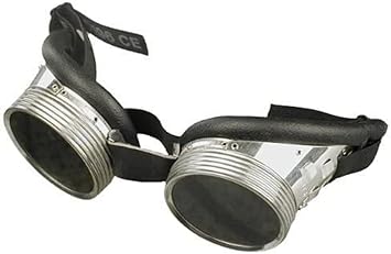 Connex Schweißerbrille Alu - chromfarbig - robust & unverwüstlich - weiche Gesichtsauflage - leichter Glastausch durch Schraubringe - verstellbares Gummiband/Schutzbrille / COXT938752