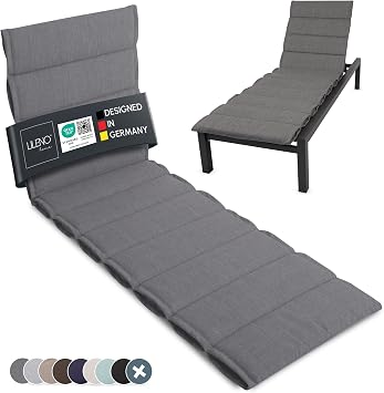 LILENO HOME Sonnenliege Auflage als [1er Set - Rollliege] in Grau