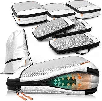 Compression Packing Cubes Set - Packwürfel Koffer Organizer Set Kompression