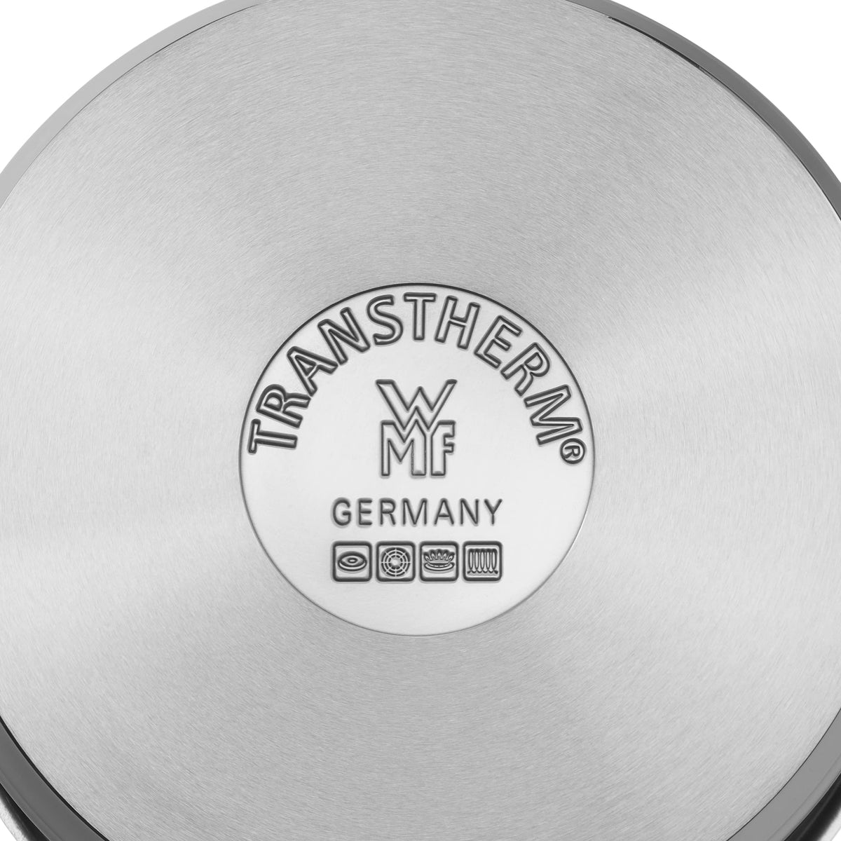 WMF Gourmet Plus Kochtopf groß 20cm, Metalldeckel mit Dampföffnung, Fleischtopf Induktion 3,9l, Cromargan Edelstahl mattiert, Nudeltopf mit Innenskalierung
