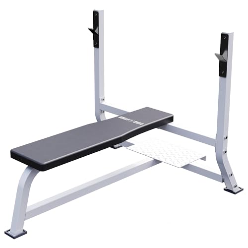 GORILLA SPORTS® Hantelbank mit Ablage, bis 250 kg, gummierte Füße, 110 cm