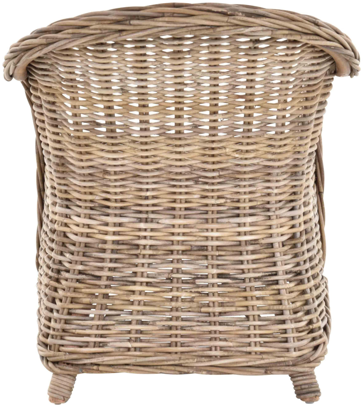 Kinderstuhl, Kindersessel aus Rattan in der Farbe Grau