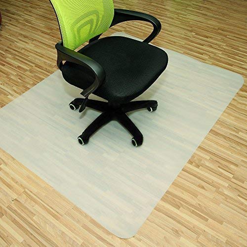 Rapid Teck® Bodenschutzmatten 120cm x 120cm für Hartböden in 6 Größen Bürostuhlunterlage Bodenschutzmatte Semi transparent