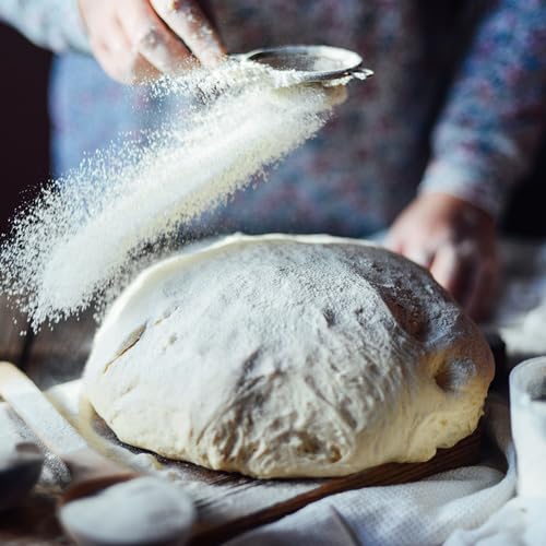 GASTROBACK Classic Edelstahl Waage 2 KG – Analog & Mechanisch, Ideal für Bäckereien, Küche, Gastronomie – Retro Design, Batterielose Backwaage mit Abnehmbarer Schüssel