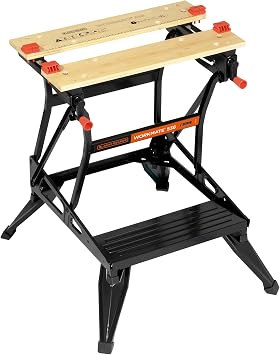 BLACK+DECKER Workmate 536 Werkbank mit Zwei Arbeitshöhen, WM536-XJ