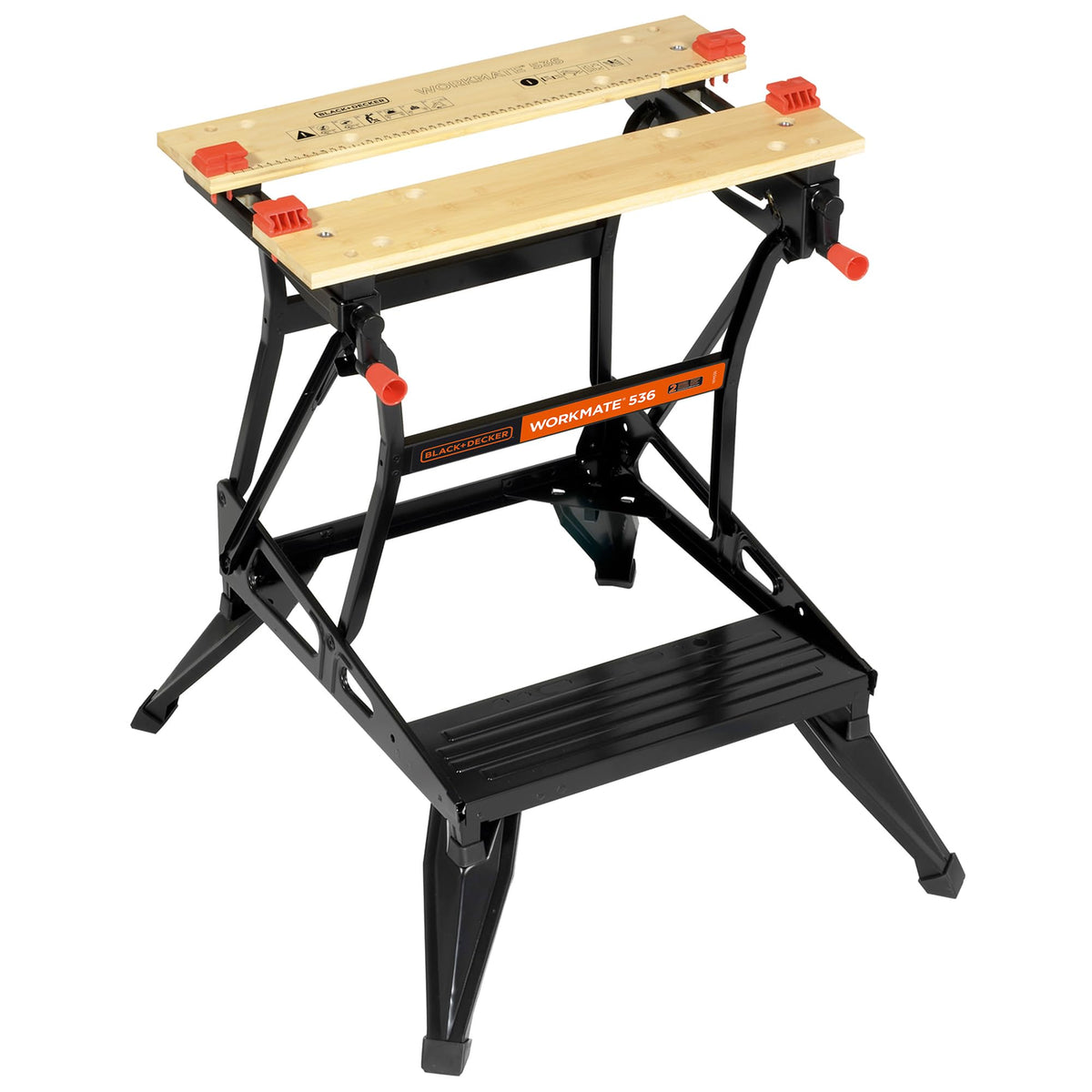 BLACK+DECKER Workmate 536 Werkbank mit Zwei Arbeitshöhen, WM536-XJ