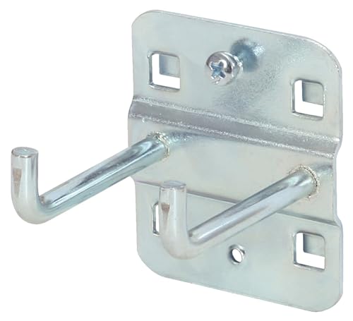 KS Tools 860.0817 Doppelter Werkzeughalter mit senkrechtem Hakenende, Ø 6 mm, 50mm, Grau