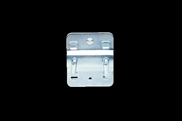 KS Tools 860.0817 Doppelter Werkzeughalter mit senkrechtem Hakenende, Ø 6 mm, 50mm, Grau