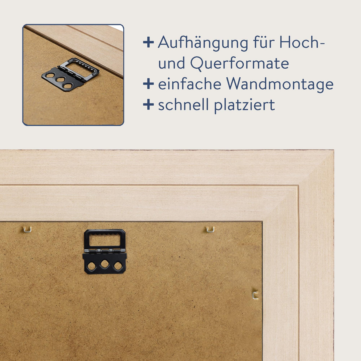 WANDStyle Kleiner Spiegel Silber, Kleiner Wandspiegel Vintage 40x50 cm