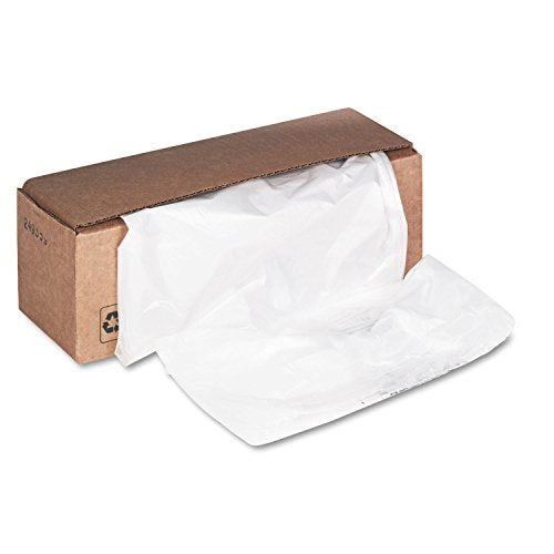 Fellowes Aktenvernichterbeutel für Serien 425/485, 50er-Pack (110–130 l), große strapazierfähige transparente Beutel für Aktenvernichterbehälter, Büro- und Gewerbeeinsatz