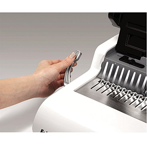Fellowes 5620701 Kleinbüro Plastikbindegerät Pulsar-E 300 weiß/Silber, elektrisch