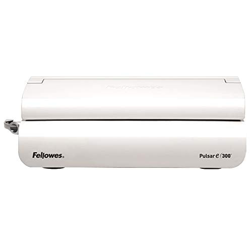 Fellowes 5620701 Kleinbüro Plastikbindegerät Pulsar-E 300 weiß/Silber, elektrisch