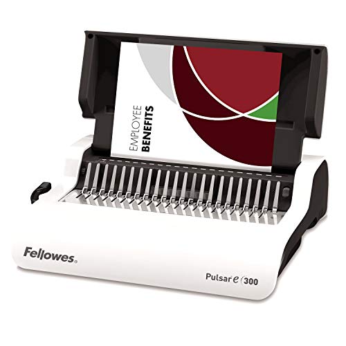 Fellowes 5620701 Kleinbüro Plastikbindegerät Pulsar-E 300 weiß/Silber, elektrisch