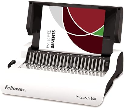 Fellowes 5620701 Kleinbüro Plastikbindegerät Pulsar-E 300 weiß/Silber, elektrisch