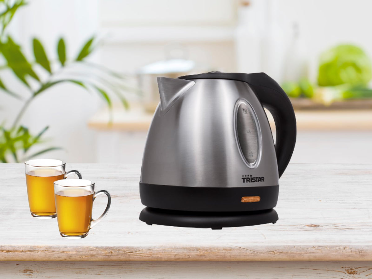 Tristar WK-1325 Wasserkocher – Fassungsvermögen: 1,2 l – Für den Campingeinsatz geeignet