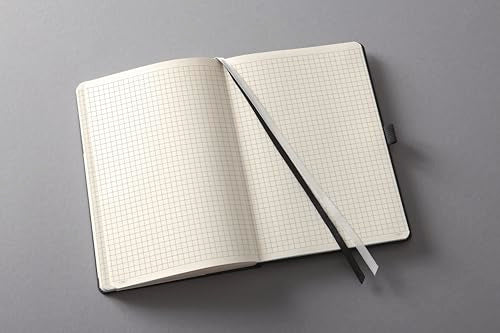 Sigel Conceptum Premium Notizbuch A4 kariert schwarz Hardcover 194 Seiten