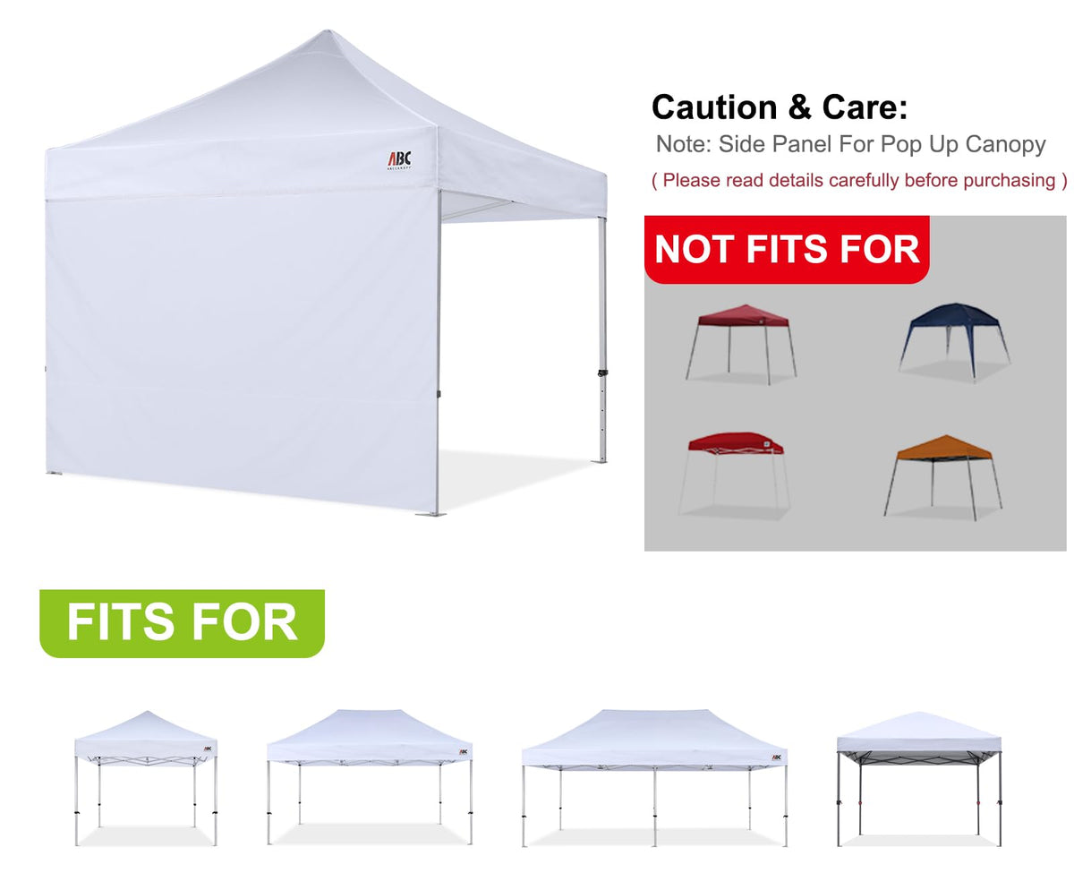 ABCCANOPY Pavillon Seitenteile 3x3,Wasserdicht Seitenwände,Grau