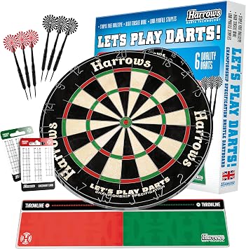 Harrows Dartscheiben I Dartscheibe in Standardgröße I Kompatibel mit Dartscheibenständer, Dartscheibenbeleuchtung und Dartscheibenschrank