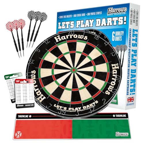 Harrows Dartscheiben I Dartscheibe in Standardgröße I Kompatibel mit Dartscheibenständer, Dartscheibenbeleuchtung und Dartscheibenschrank