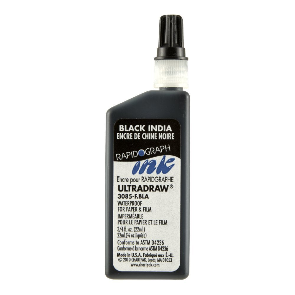 Rapidograph - Ultradraw Zeichentusche - 236 ml - Schwarz