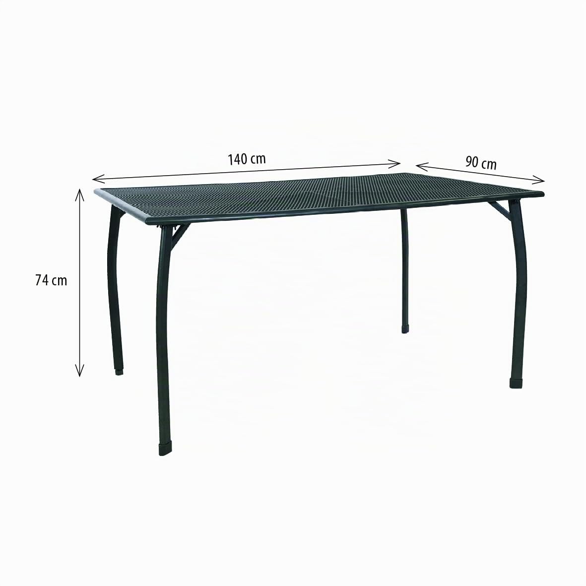 Greemotion Tisch Toulouse, Eisengrau, 140 x 90 cm