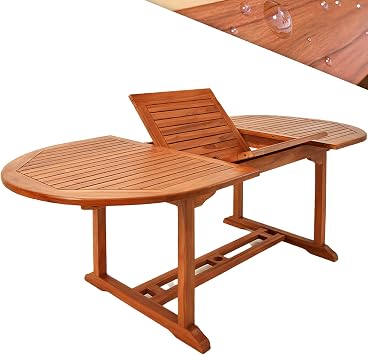 CASARIA® Gartentisch Wetterfest, FSC®-Zertifiziert, 200x100cm