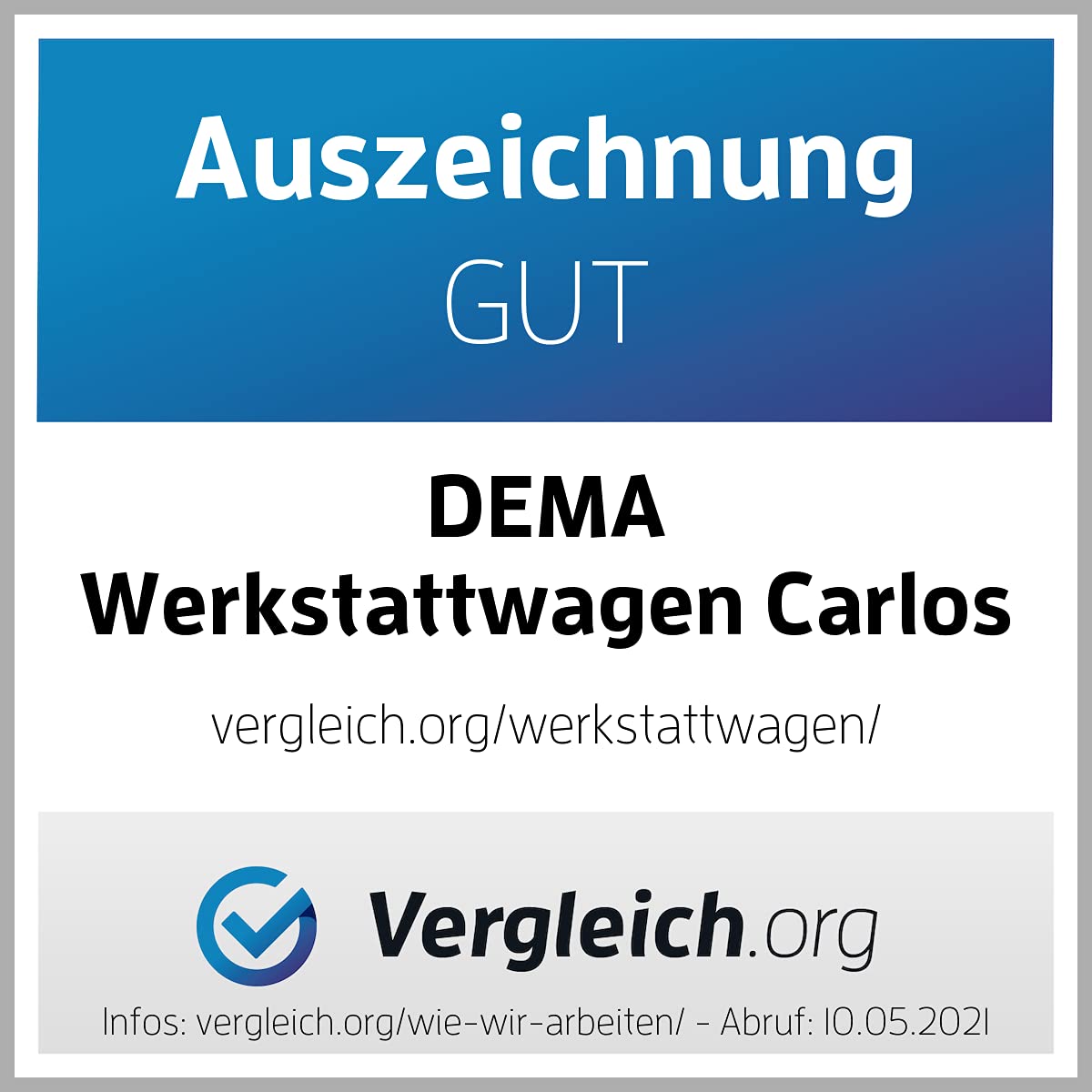DEMA Werkstattwagen Carlos – Gefüllter Werkzeugwagen mit 260-tlg. Handwerkzeug, robuster Schubladenwagen für Profis & Heimwerker