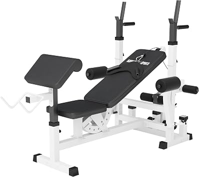 GORILLA SPORTS® Multifunktion Hantelbank, verstellbar, mit Ablage