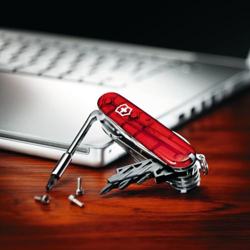 Victorinox Schweizer Taschenmesser Cyber Tool M, Swiss Army Knife, Multitool, 32 Funktionen, Klinge, Korkenzieher, Mini-Schraubendreher 1.5 mm