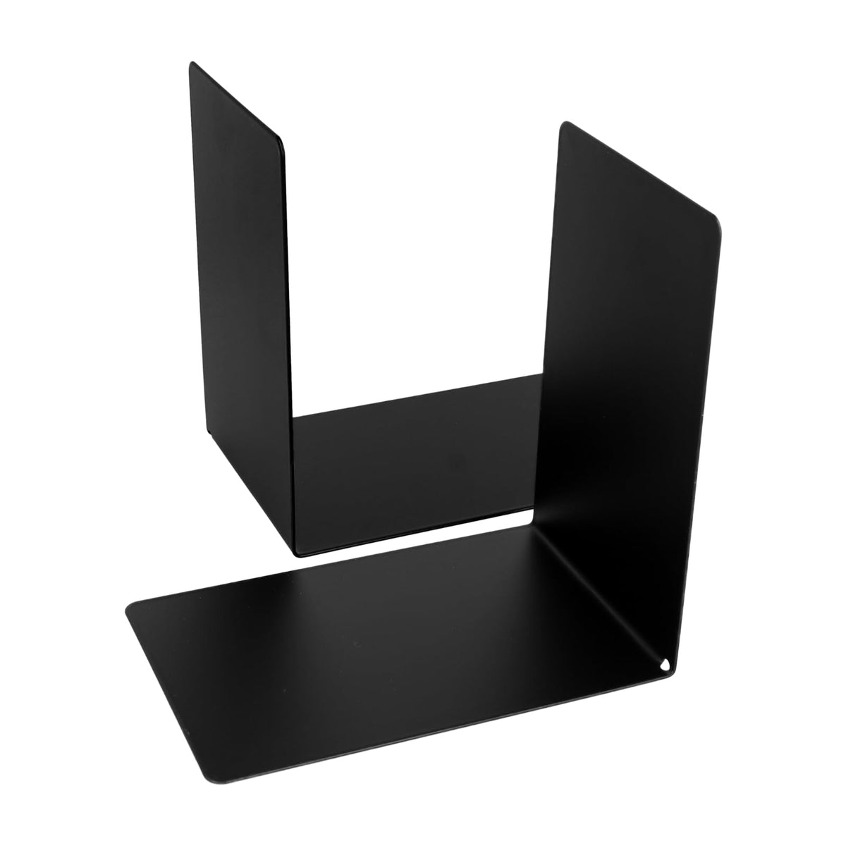Westcott Buchstützen Schwarz (2er-Pack) | Metall 90 x 140 x 140 mm | Stabile Buchhalter für Bücher oder Ordner | Robuste Bücherständer mit 1,0 mm Materialstärke für Büro & Haushalt | E-10244 00