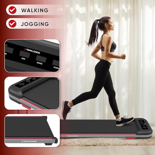 Laufband Walking Pad Gewicht 100 kg 0.75 PS 1-6km/h Ultraflach Walking Pad Unter dem Schreibtisch (F2200)