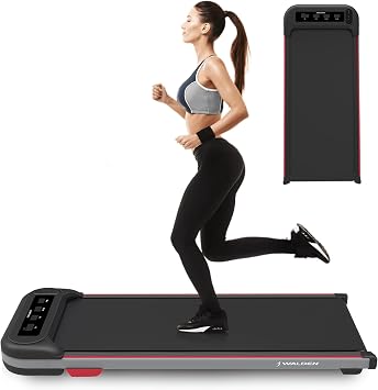 Laufband Walking Pad Gewicht 100 kg 0.75 PS 1-6km/h Ultraflach Walking Pad Unter dem Schreibtisch (F2200)