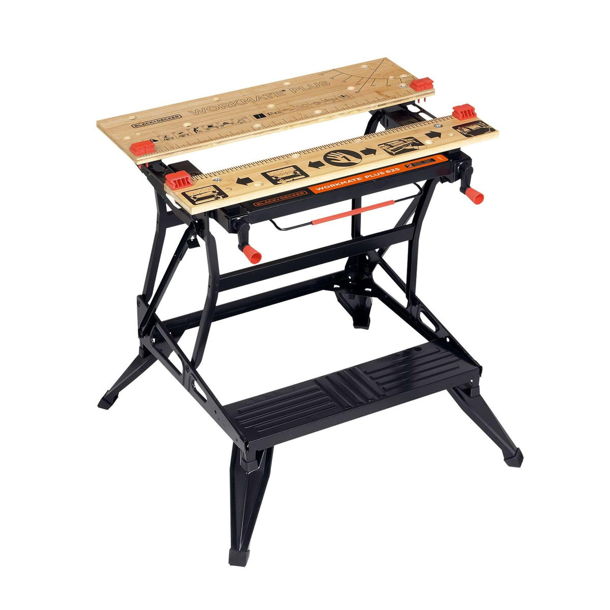 BLACK+DECKER Workmate 825 Werkbank mit Zwei Arbeitshöhen, WM825-XJ