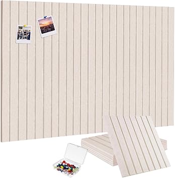 Pinnwand Filz 90 x 60 cm, 6er Pinnwände mit 40 Klebestreifen