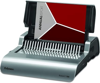 Fellowes 5620901 Büro Plastikbindegerät Quasar-E 500 grau/platin