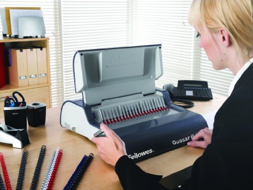 Fellowes 5620901 Büro Plastikbindegerät Quasar-E 500 grau/platin