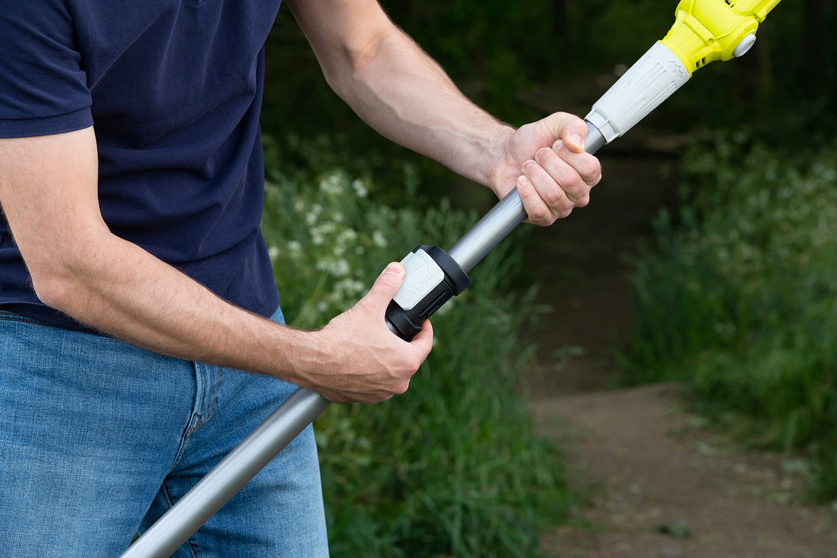 RYOBI 18 V ONE+ Akku-Telesekop-Astschere RY18PLA-0 (Schnittstärke 32 mm, Länge 1,9-2,7m, Schnittdrehmoment 250 Nm, Bypass-Klingen ohne Akku und Ladegerät)