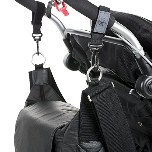 LÄSSIG Baby Wickeltasche Stylische nachhaltig Umhängetasche inkl. Zubehör / Messenger Bag Tyvek, schwarz