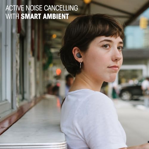 JBL Wave Buds 2, Kabellose Bluetooth-In-Ear-Kopfhörer mit Noise-Cancelling, 40 h Wiedergabe, Smart-Ambient-Technologie, IP54 wasser - und staubdicht, Multipoint-Verbindung, Schwarz