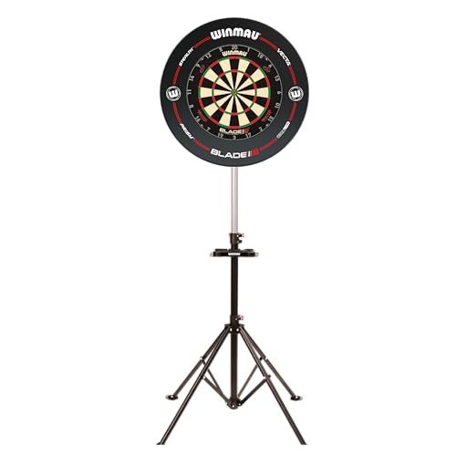 WINMAU Xtreme Dartscheibe-dartständer 2.0 - Tragbar, verstellbar und freistehend - Dartboard-Montagesystem im Stativdesign - Professionelles Dart-Zubehör - Kompatibel mit Allen Winmau-Dartscheiben
