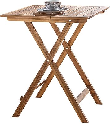 SAM® Gartentisch, klappbarer Balkontisch Akazienholz 60x60 cm