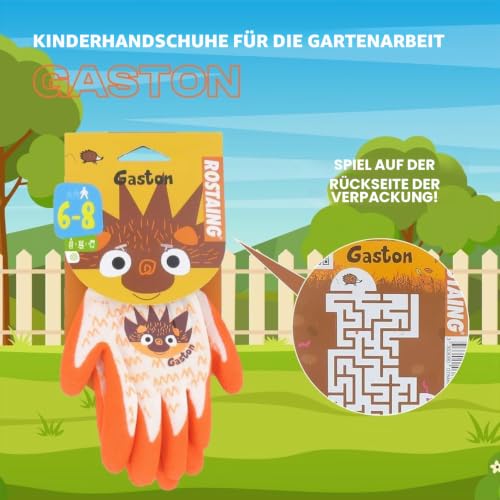 ROSTAING Gartenhandschuhe für Kinder MARGOT - LISON - AXEL - GASTON - ANABEL - Paar Garten- und Bastelhandschuhe - verschiedene Größen