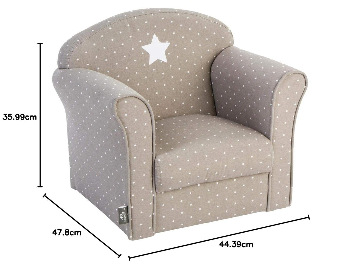 Atmosphera Klassischer Sessel für Kinderzimmer, Taupe