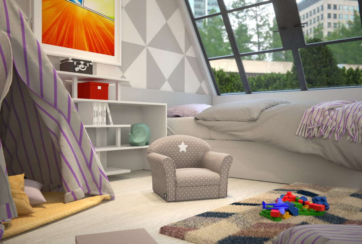 Atmosphera Klassischer Sessel für Kinderzimmer, Taupe
