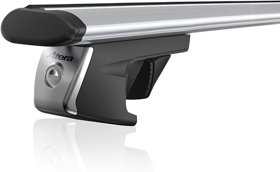 Atera 048222 PKW Dachträger Signo RT - Alu Aero Profil silber - für Autos mit aufliegender Dachreling - 122 cm