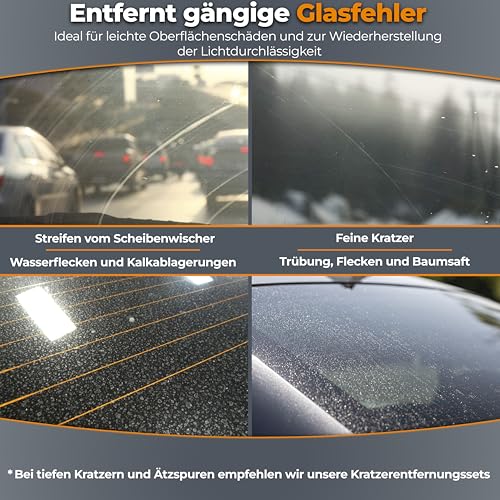 GLASS POLISH 50 g Cerium Oxide, Glaspoliermittel aus Ceroxid Grad Fein 95% rein, suspension-behandelte Formel, 2,5 Mikron Partikelgröße, Verbesserte Polierleistung