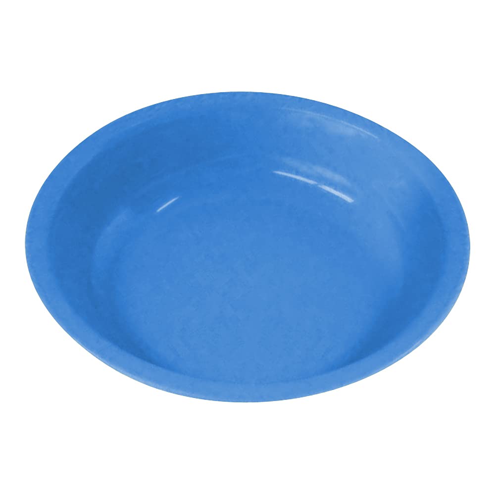 6-tlg. Geschirr-Set aus Kunststoff in Blau, wiederverwendbar, Tasse, Becher, Teller flach, Teller tief, Dessertteller, Kompottschale, Service, Gedeck, Kindergedeck, Kindergeschirr