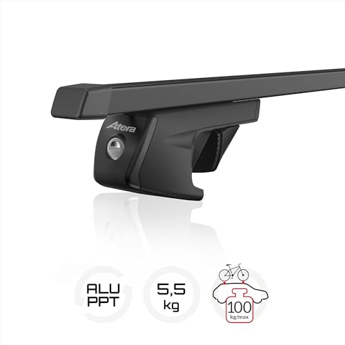 Atera 048137 PKW Dachträger Signo RT - Reling-Träger für Autos mit freistehender Dachreling - Stahl 137 cm