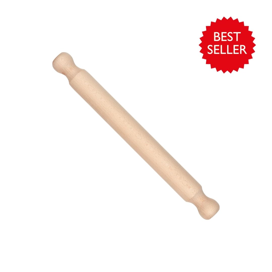 Tala Nudelholz 40 x 4 cm, FSC Buchenholz Teigroller für Patisserie